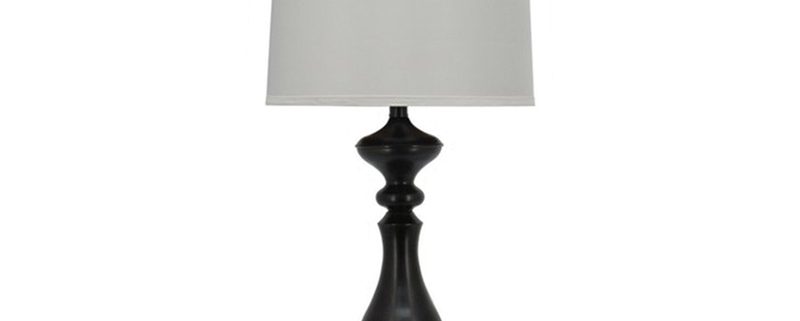 Dark Bronze Bottle Table Lamp